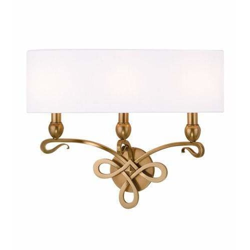 Local Lighting Hudson Valley 7213-AGB 3 Light Wall Sconce, AGB WALL SCONCE