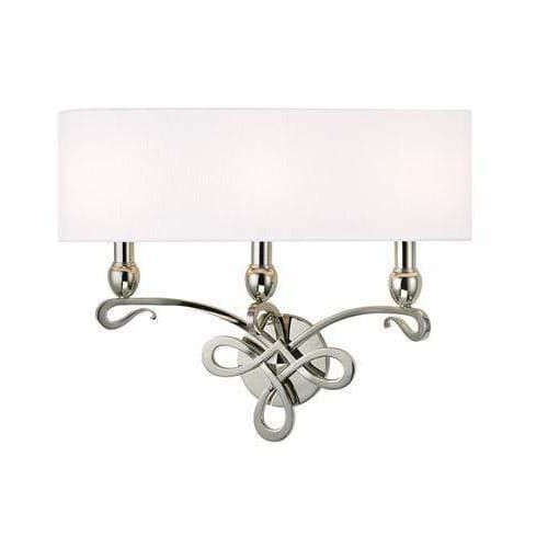 Local Lighting Hudson Valley 7213-Pn-3 Light Wall Sconce, PN WALL SCONCE