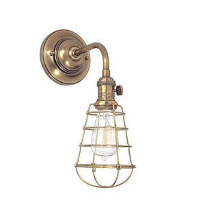 Local Lighting Hudson Valley 8000-AGB Wg 1 Light Wall Sconce, AGB WALL SCONCE