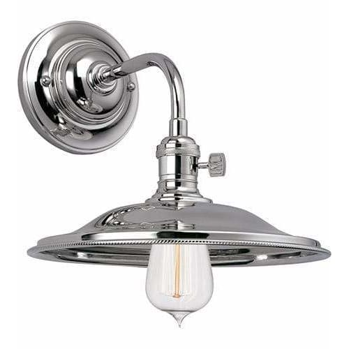 Local Lighting Hudson Valley 8000-Pn-Ms2 1 Light Wall Sconce, PN WALL SCONCE
