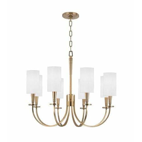 Local Lighting Hudson Valley 8028-AGB 8 Light Chandelier, AGB CHANDELIER