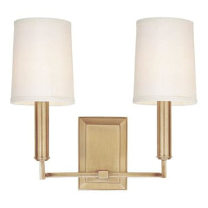 Local Lighting Hudson Valley 812-AGB 2 Light Wall Sconce, AGB Wall Sconce