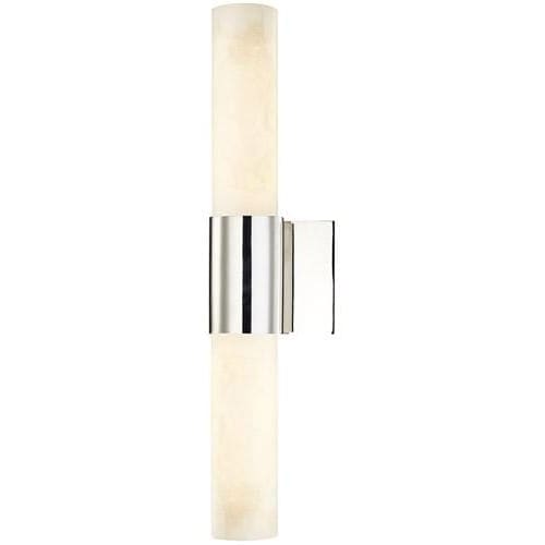 Local Lighting Hudson Valley 8210-Pn 2 Light Wall Sconce, PN Wall Sconce