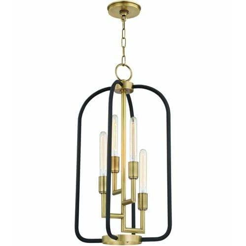 Local Lighting Hudson Valley 8314-AGB 4 Light Chandelier, AGB CHANDELIER