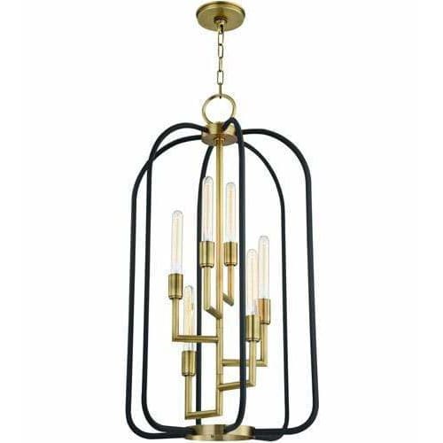 Local Lighting Hudson Valley 8316-AGB 6 Light Chandelier, AGB CHANDELIER