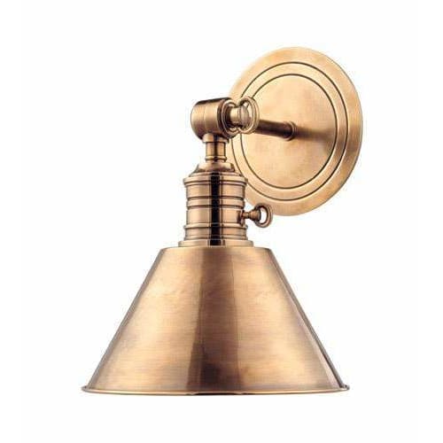 Local Lighting Hudson Valley 8321-AGB 1 Light Wall Sconce, AGB WALL SCONCE