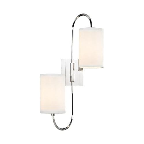 Local Lighting Hudson Valley 9100-Pn 2 Light Wall Sconce, PN WALL SCONCE