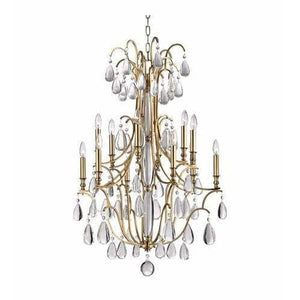 Local Lighting Hudson Valley 9329-AGB 12 Light Chandelier, AGB CHANDELIER
