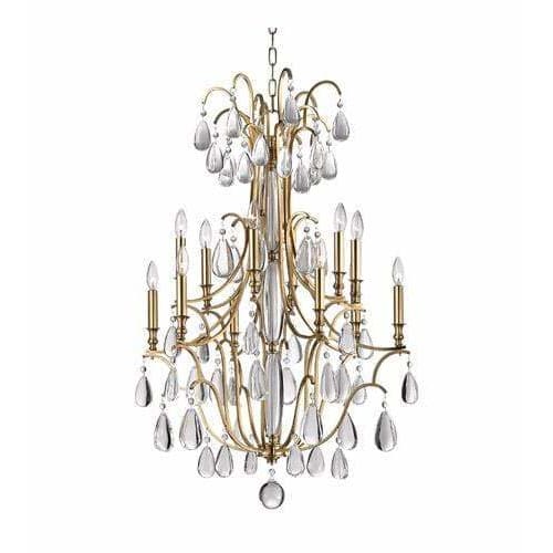 Local Lighting Hudson Valley 9329-AGB 12 Light Chandelier, AGB CHANDELIER