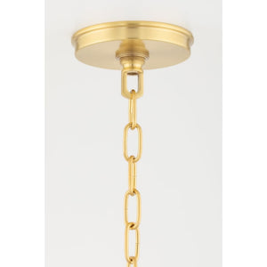 Hudson Valley-9532-Agb 8 Light Chandelier Aged Brass - 