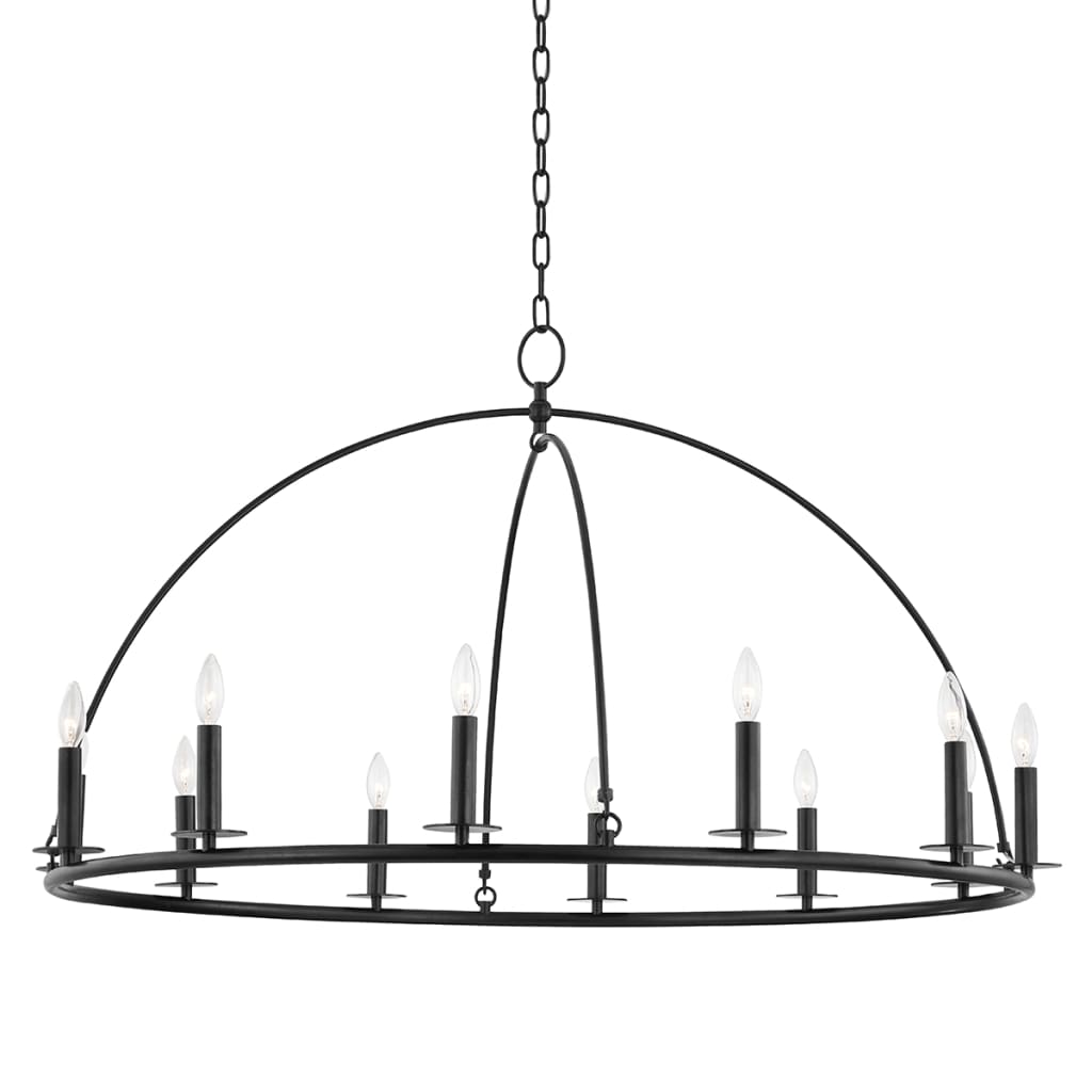 Hudson Valley-9547-Ai 12 Light Chandelier Aged Iron - 