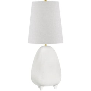 Local Lighting Hudson Valley Kbs1423201B-Agb/Mw 1 Light Table Lamp, AGB/MW Table Lamp