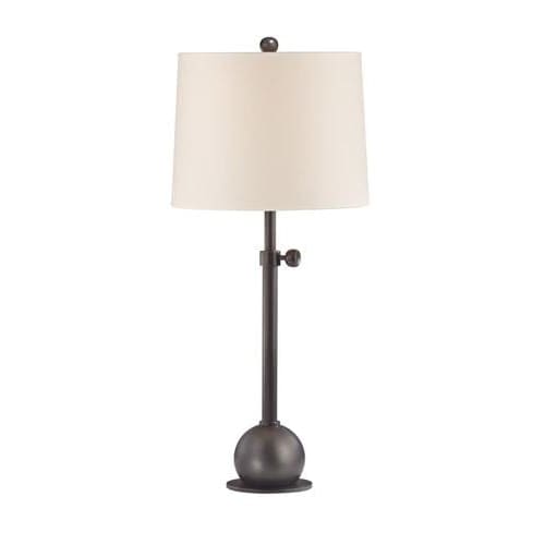 Local Lighting Hudson Valley L114-Ob-Ws 1 Light Adjustable Table Lamp, OB TABLE LAMP