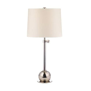 Local Lighting Hudson Valley L114-Pn-Ws 1 Light Adjustable Table Lamp, PN TABLE LAMP