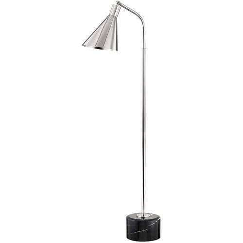 Local Lighting Hudson Valley L1346-Pn 1 Light Floor Lamp, PN Floor Lamp