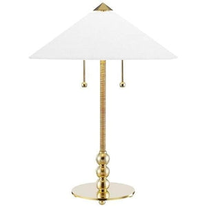 Local Lighting Hudson Valley L1395-AGB 2 Light Table Lamp, AGB TABLE LAMP