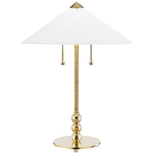 Local Lighting Hudson Valley L1395-AGB 2 Light Table Lamp, AGB TABLE LAMP