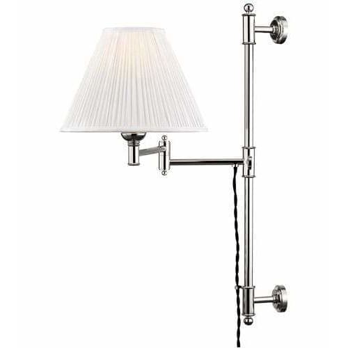 Local Lighting Hudson Valley Mds104-Pn 1 Light Adjustable Wall Sconce, PN WALL SCONCE