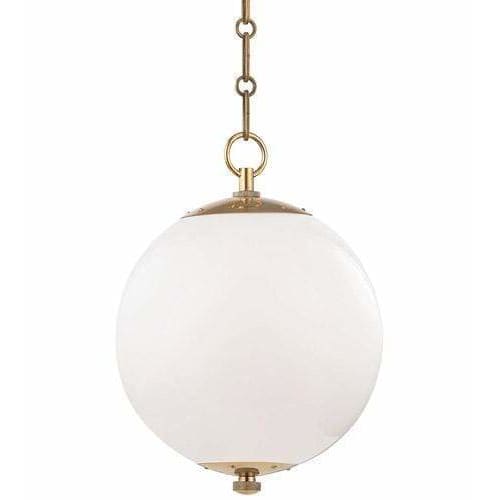 Local Lighting Hudson Valley Mds700-AGB 1 Light Small Pendant, AGB PENDANT