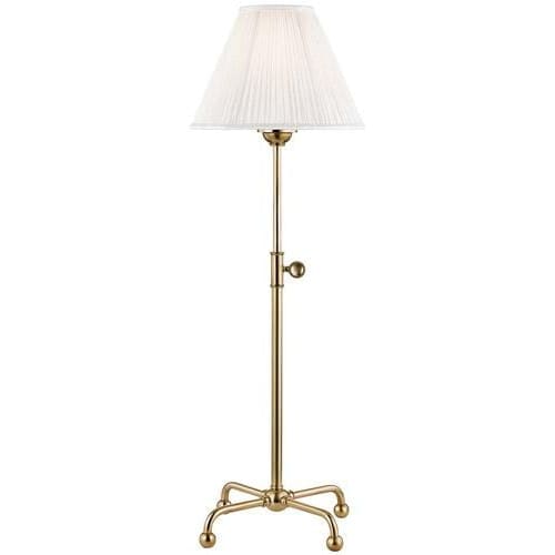 Local Lighting Hudson Valley Mdsl107-AGB 1 Light Table Lamp, AGB TABLE LAMP