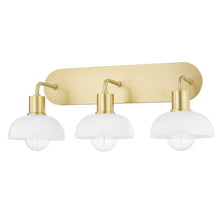 Load image into Gallery viewer, Mitzi H107303-AGB 3 Light Bath Bracket Aged Brass - Vanity