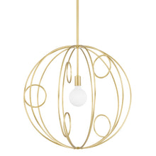 Load image into Gallery viewer, Mitzi H485701M-AGB 1 Light Medium Pendant Aged Brass - 