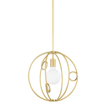 Load image into Gallery viewer, Mitzi H485701S-AGB 1 Light Small Pendant Aged Brass - 