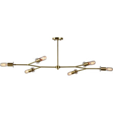 Load image into Gallery viewer, Notre Dame Design LPC4381 DALI Ceiling Fixture Satin Brass 
