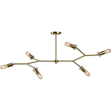 Load image into Gallery viewer, Local Lighting  Notre Dame Design LPC4381 DALI Ceiling Fixture, Satin Brass, Plated Finish