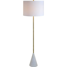 Load image into Gallery viewer, Local Lighting  Notre Dame Design LPF3110 LACEY Floor Lamp, Antique Brushed, White