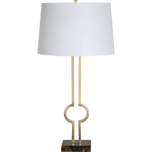 Notre Dame Design LPT1125 ELONNA Table Lamp Antique Brushed 