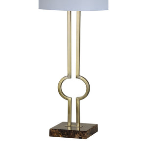 Notre Dame Design LPT1125 ELONNA Table Lamp Antique Brushed 