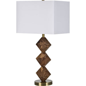 Notre Dame Design LPT1128 CANA Table Lamp Satin Brass Plated