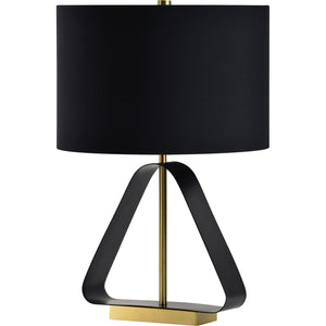 Notre Dame Design LPT1129 PRIZE Table Lamp Black Brass 
