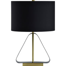 Load image into Gallery viewer, Local Lighting  Notre Dame Design LPT1129 PRIZE Table Lamp, Black, Brass Plated Finish