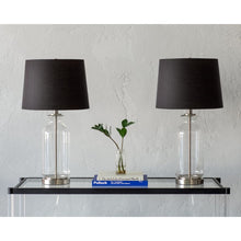 Load image into Gallery viewer, Notre Dame Design LPT1131-SET SOLAN Table Lamp SATIN NICKEL 