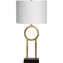 Load image into Gallery viewer, Local Lighting  Notre Dame Design LPT1139-SET LINGTON Table Lamp, ANTIQUE -BRASS PLATED, BLACK POWDER COATED  FINISH