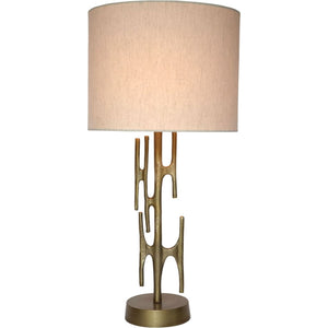 Local Lighting  Notre Dame Design LPT1154 VAL Table Lamp, Textured Antique Brass