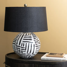 Load image into Gallery viewer, Notre Dame Design LPT1160 MILKY Table Lamp Cream and Black 
