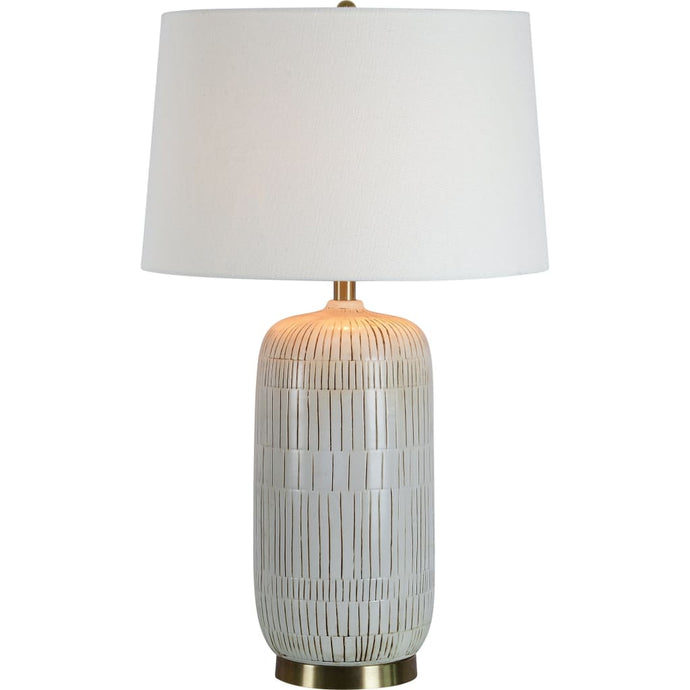 Notre Dame Design LPT1161 PIER Table Lamp Cream Finish 
