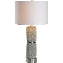 Load image into Gallery viewer, Local Lighting  Notre Dame Design LPT1162 KANA Table Lamp, Grey Cement, Nickel Plated Finish