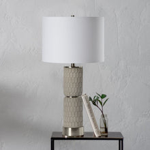 Load image into Gallery viewer, Notre Dame Design LPT1162 KANA Table Lamp Grey Cement Nickel