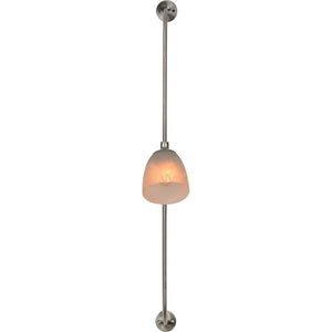 Local Lighting  Notre Dame Design WS056 AMIT Wall Sconce, Satin Nickel Plated Finish