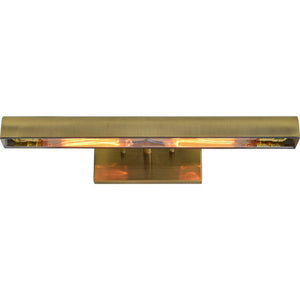 Local Lighting  Notre Dame Design WS061 SWELL Wall Sconce, Antique, Brushed Brass Plated Finish