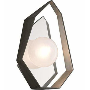 Local Lighting Troy Lighting B5531-Origami 1Lt Wall Sconce, GRAPHITE WITH SILVER LEAF Wall Sconce