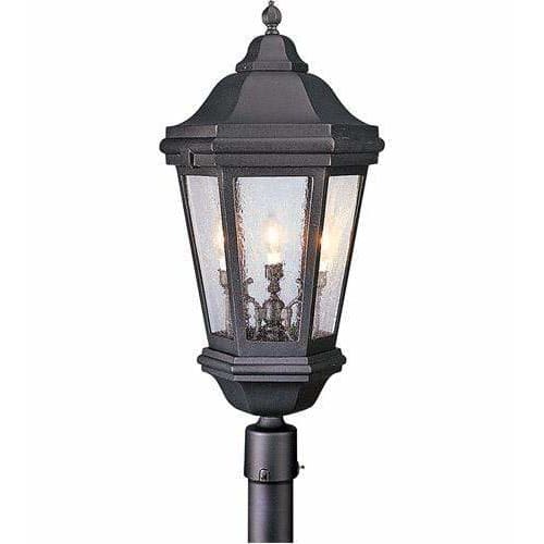 Local Lighting Troy Lighting Pcd6835Mb-Verona 3Lt Post Lantern Extra Large, MATTE BLACK Lantern